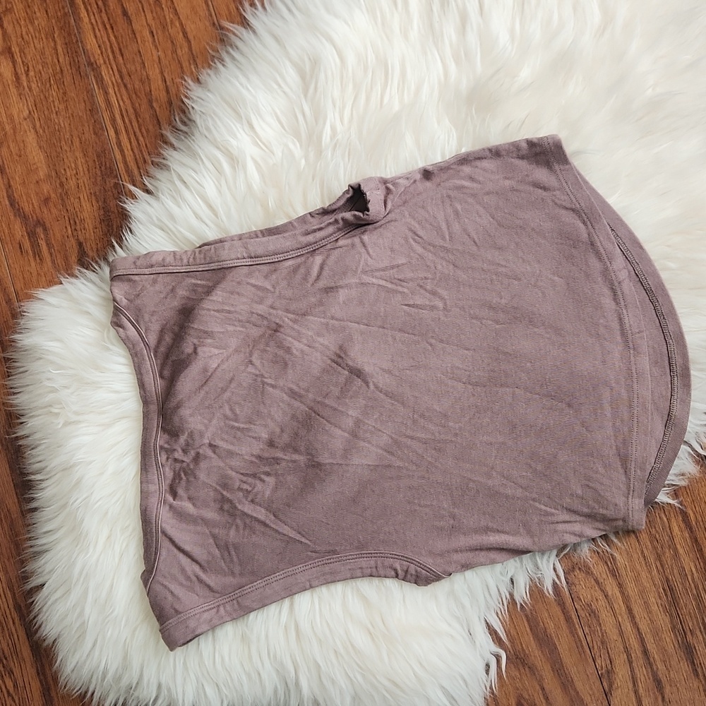 PacSun Basics Brown Cropped Tank top - Picture 3 of 4